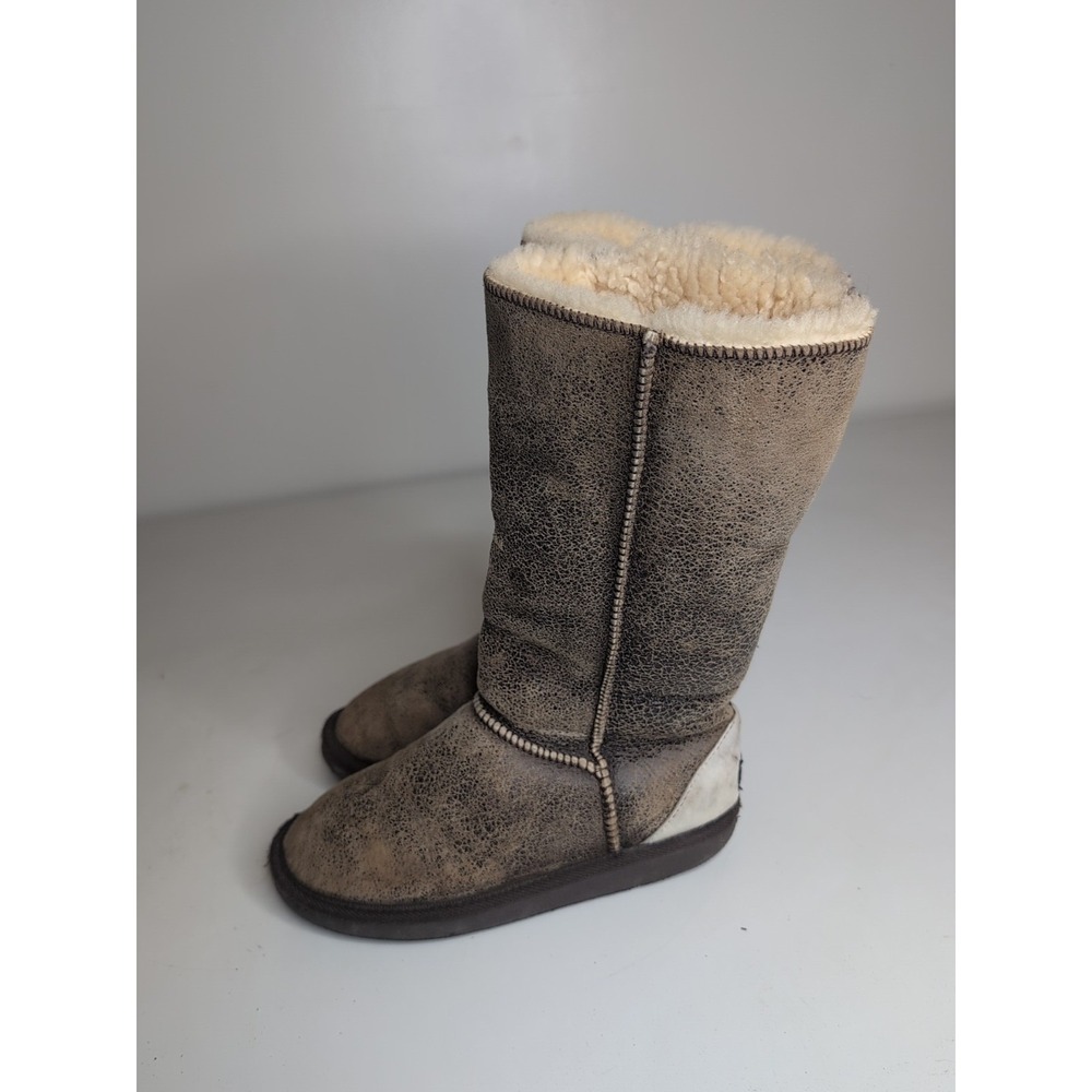 Rare Ugg Australia Tall Cow Print Boots Size 7